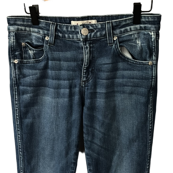 Anthropologie Women’s AMO Stix Crop Sweetheart Jeans size 28 - Picture 2 of 8